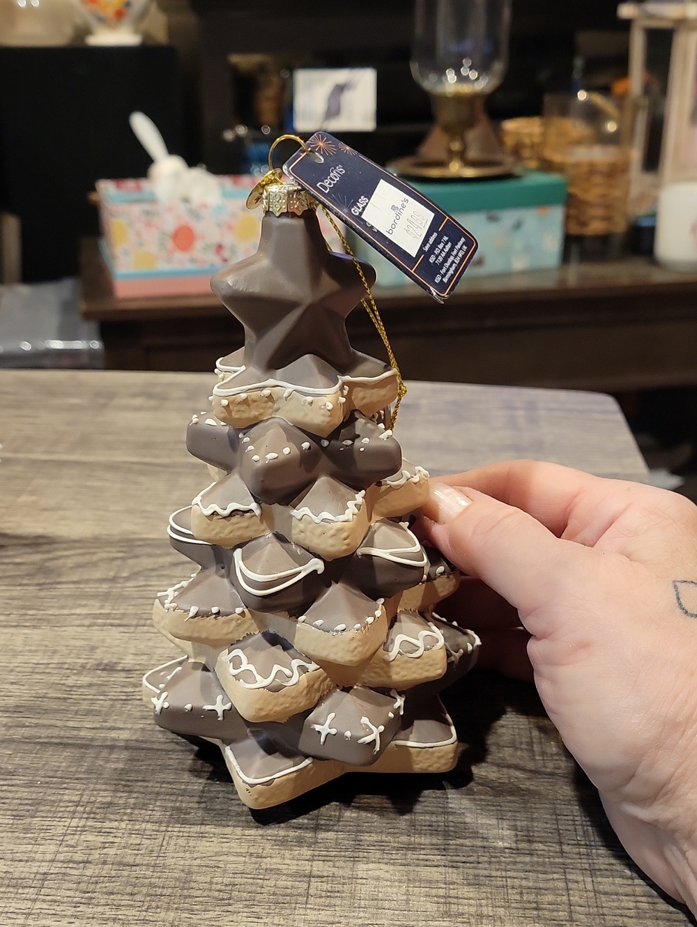 Cookie Gingerbread Tree Ornament,NWT/ Pretty!